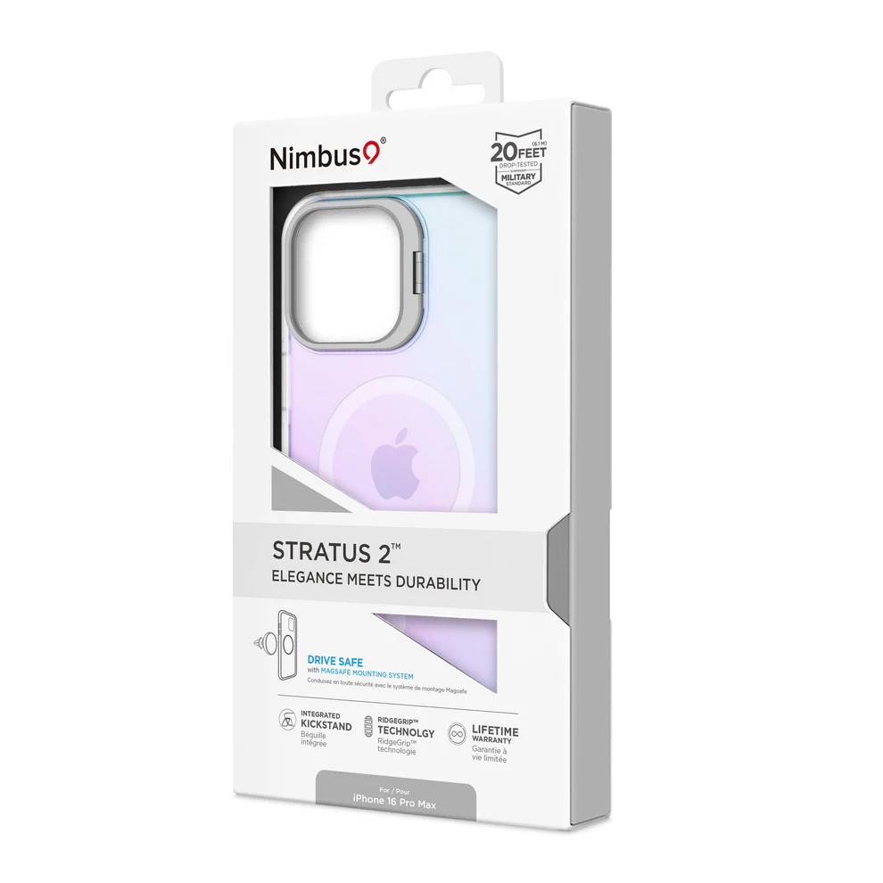 Funda MagSafe Nimbus9 Stratus 2 para iPhone 16 Pro Max - Escarcha - Image 6