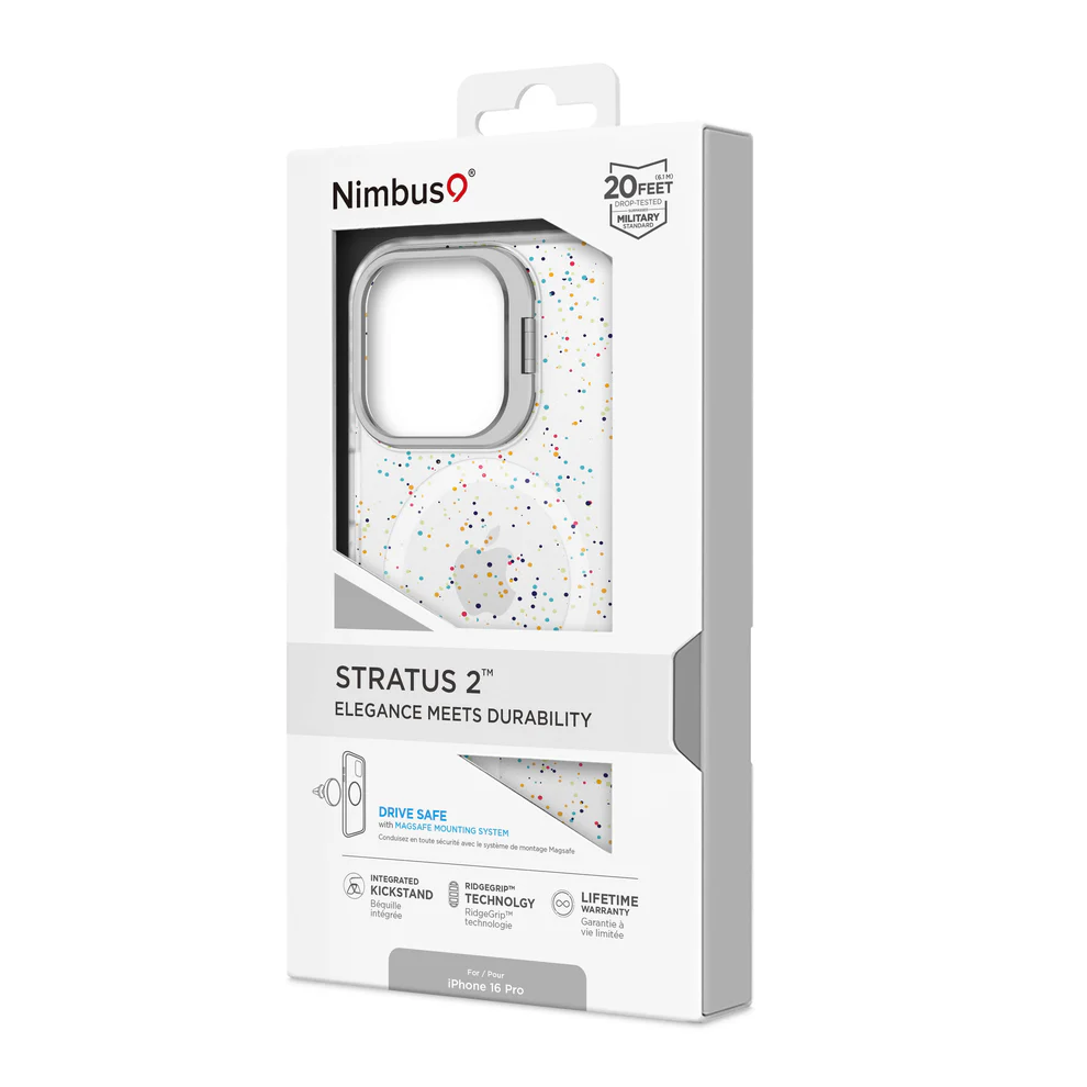 Funda MagSafe Nimbus9 Stratus 2 para iPhone 16 Pro - Confeti - Image 6